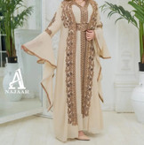 قفطان مغربی وارداتی مجلسی حریر
