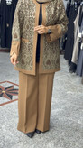 کت وشلوار حریر سوزندوزی