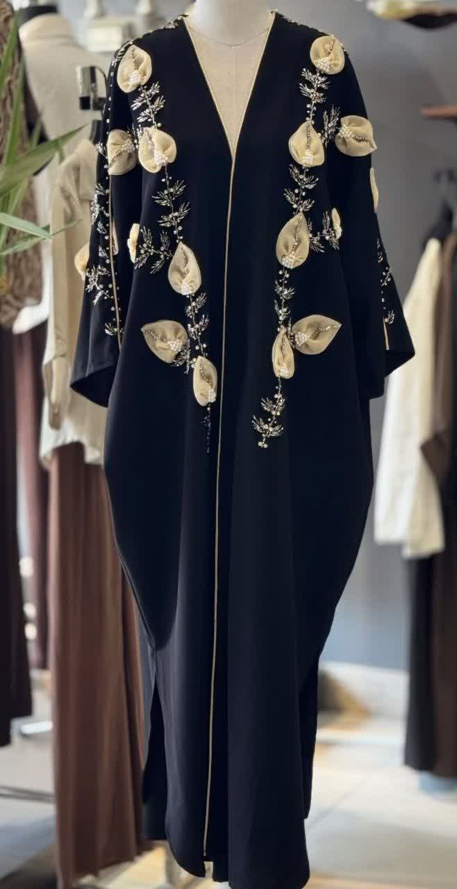 عبای مجلسی گل برجسته ی زنانه