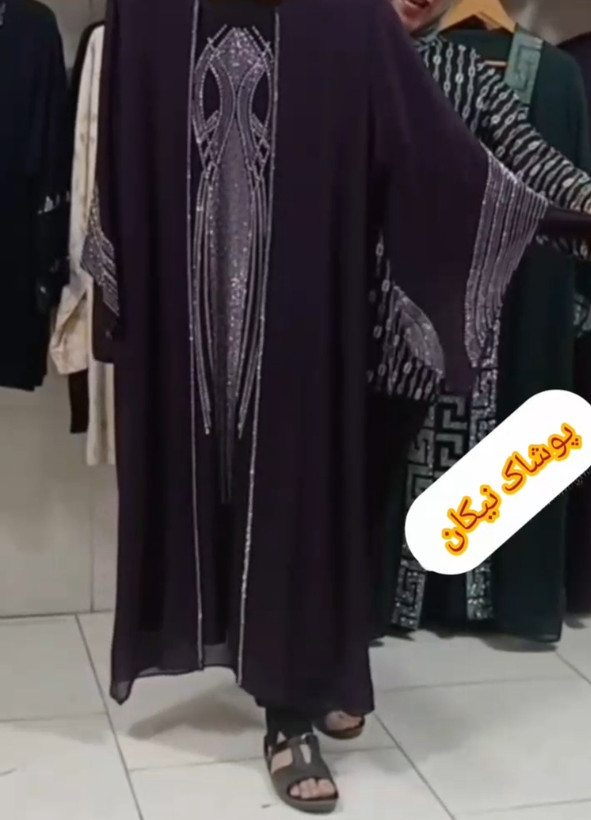 پیراهن مجلسی کرپ حریر