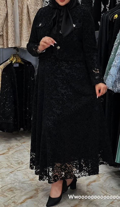 کت دامن مخمل دانتل ترک دخترانه