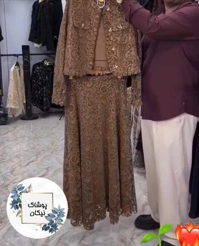 کت دامن مخمل دانتل ترک دخترانه