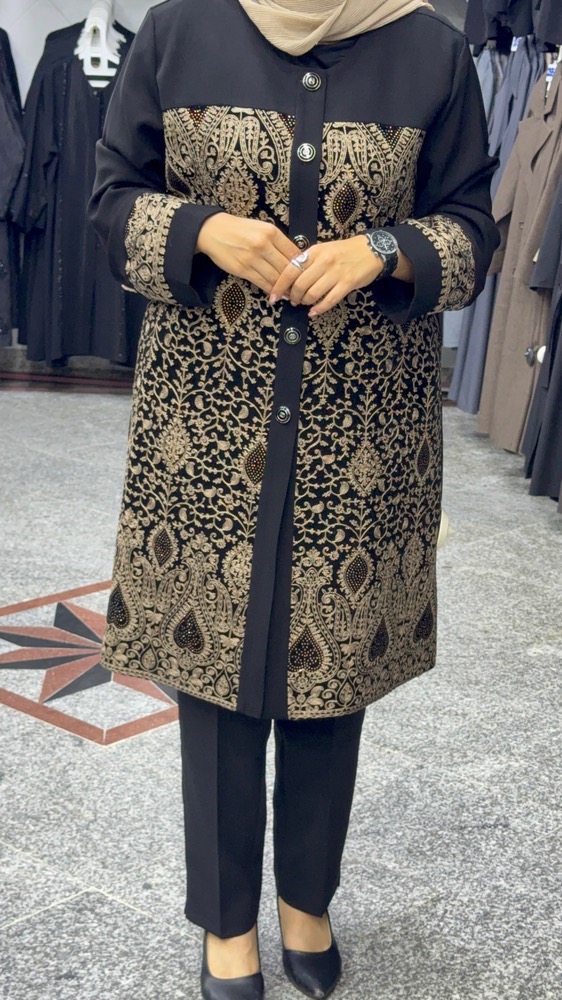 مانتو مجلسی سوزن دوزی هندی