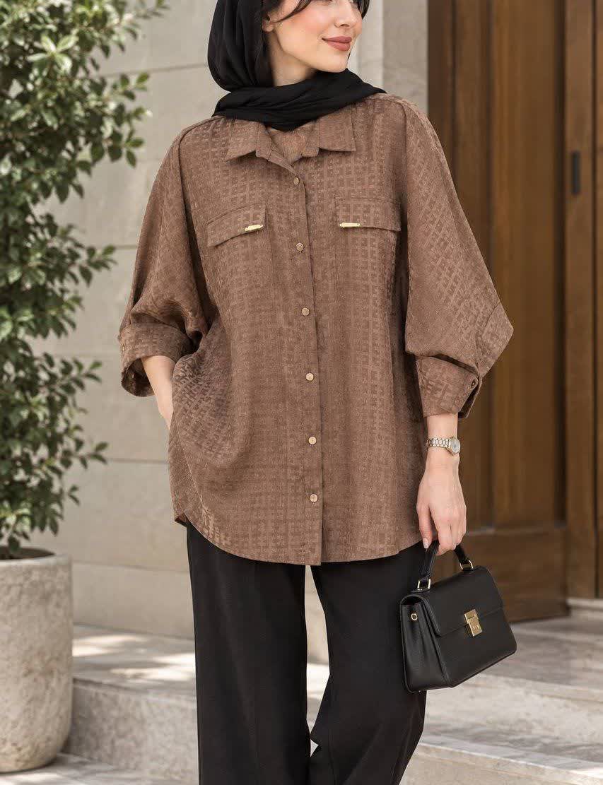 شومیز کیمونو آستین سه ربع