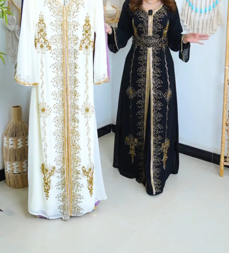 پیراهن مجلسی وارداتی جواهردوزی شده