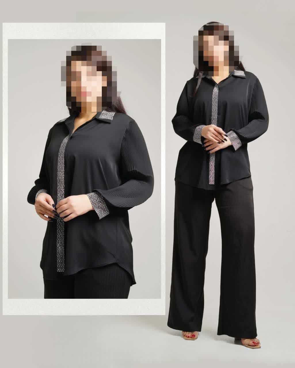 شومیز الیزه ی آستین پلیسه