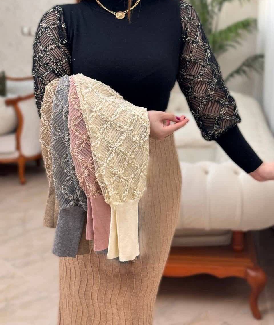 بلوز بافت گپ گرم دار وارداتی