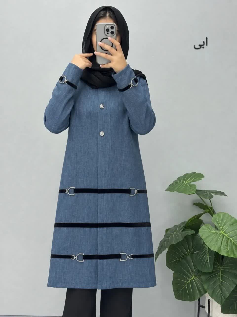 مانتو پاییزی شانتون اسلب