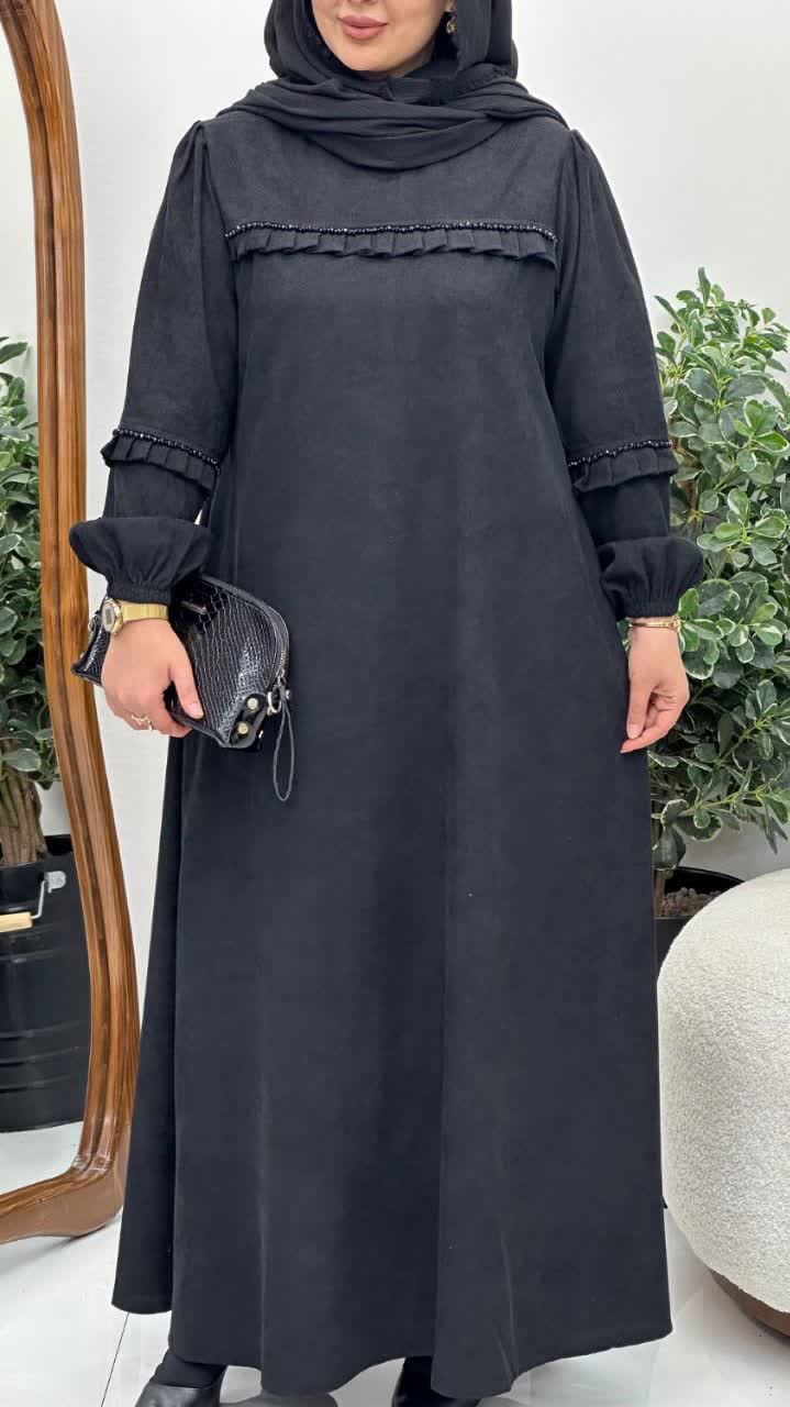 پیراهن مخمل کبریتی