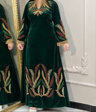 پیراهن مخمل گلدوزی شده