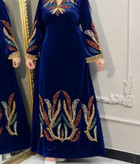 پیراهن مخمل گلدوزی شده