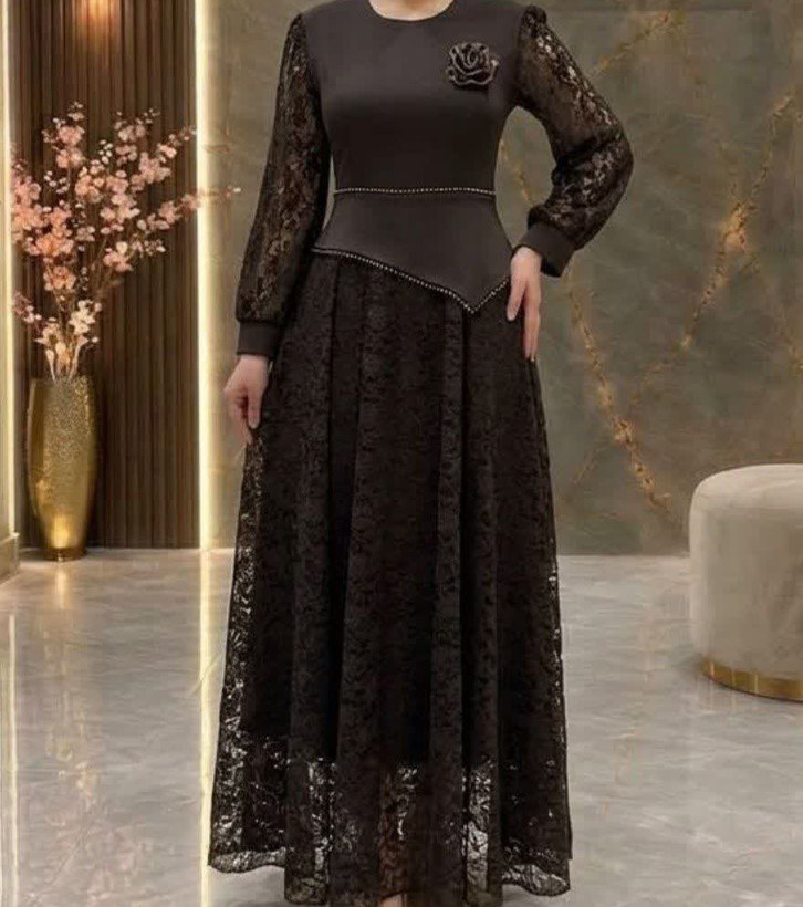 پیراهن مجلسی گیپور وکرپ مازراتی
